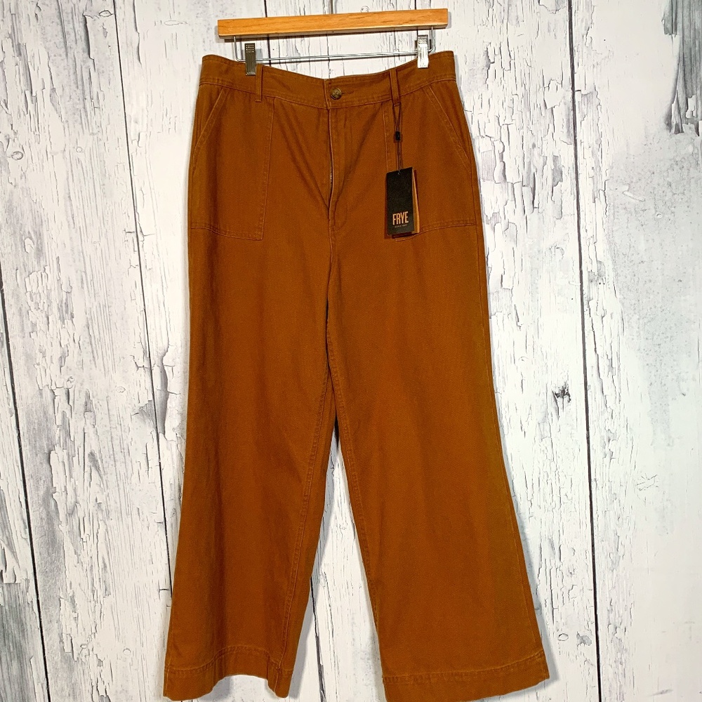 Frye Camber Wide Leg Pants/Jeans Tobacco Sz 30 NWT
